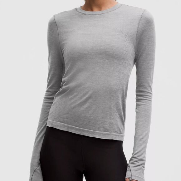 LULULEMON Swiftly Wool Long-Sleeve Shirt - Picture 1 of 5